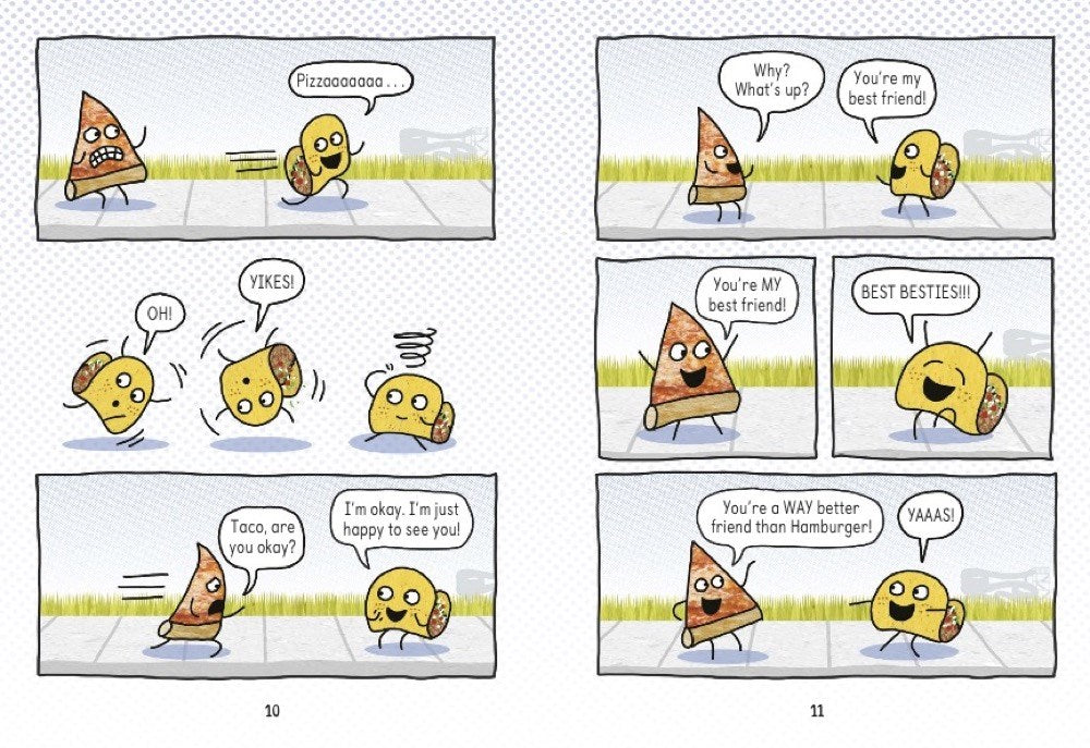 Pizza and Taco: Who's the Best? (A Graphic Novel) (Book #1)