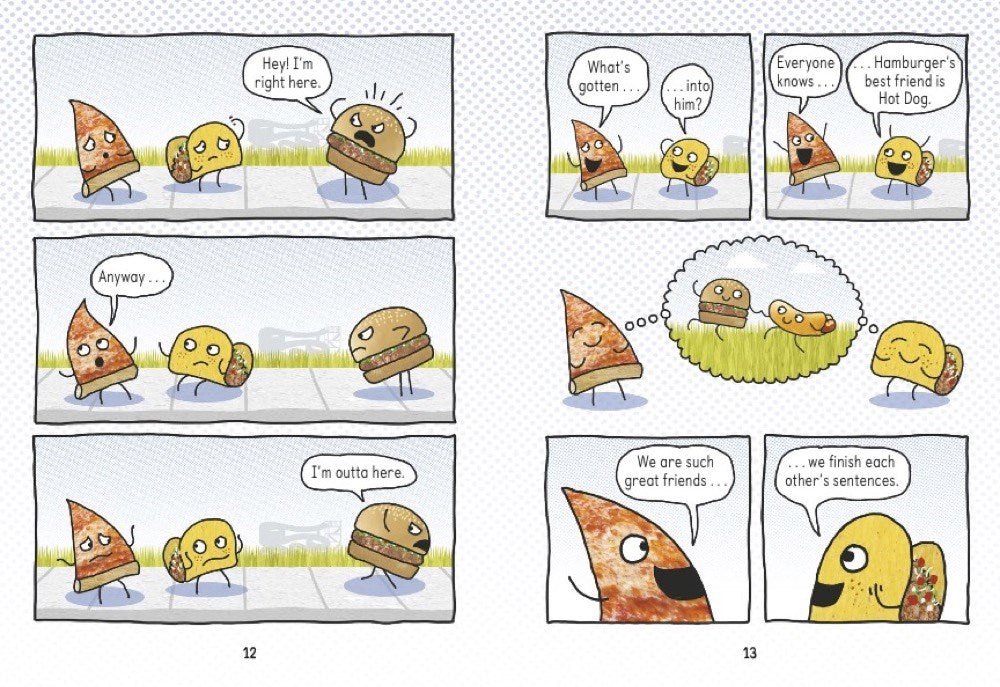 Pizza and Taco: Who's the Best? (A Graphic Novel) (Book #1)