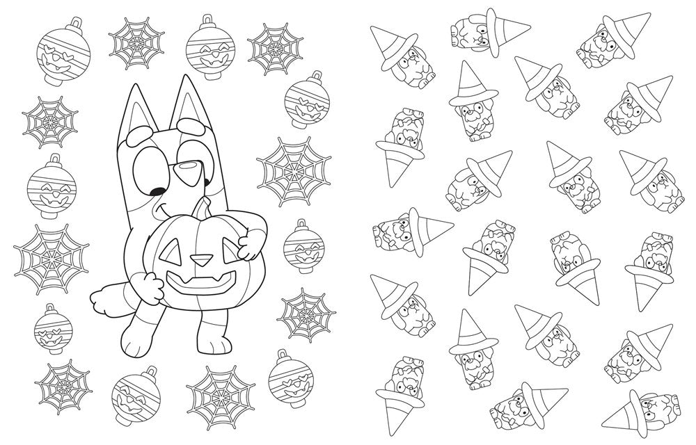 Bluey: Hooray, It's Halloween!: A Coloring Book