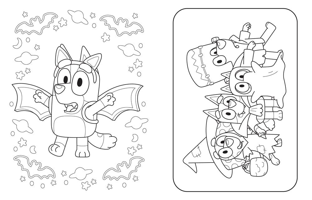 Bluey: Hooray, It's Halloween!: A Coloring Book