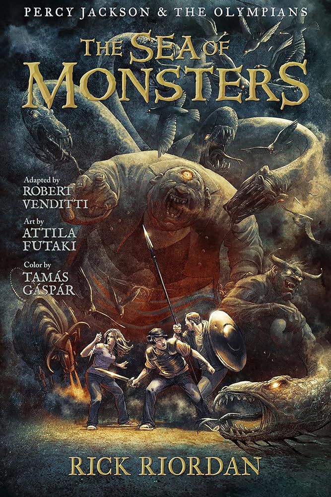 sea of monsters 2 The Sea of Monsters: The Graphic Novel (Book #2) – The Enchanted Forest Bookshop