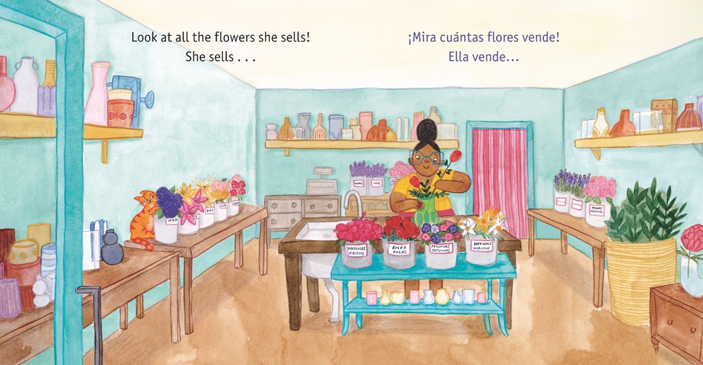 Teeny Tiendas: The Flower Shop/La florería (Bilingual Edition)