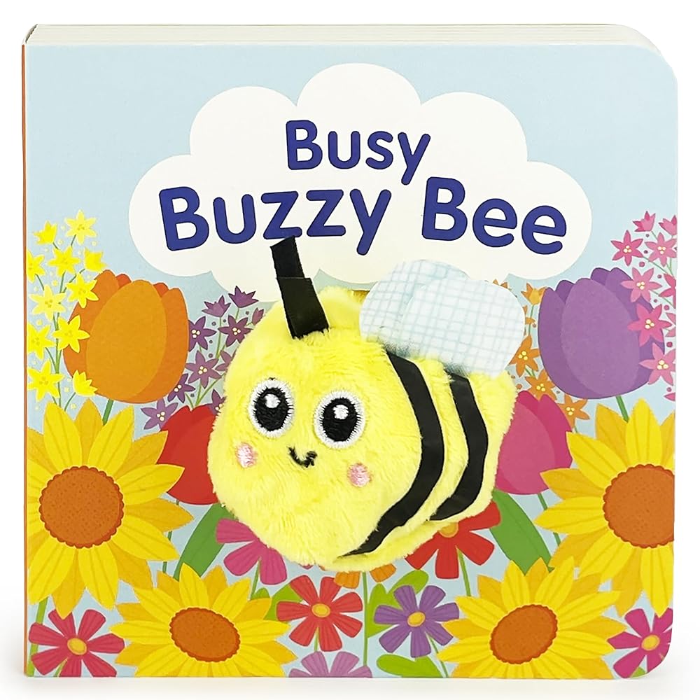 Busy Bee Finger Puppet Board Book, Ages 1-4 cover image