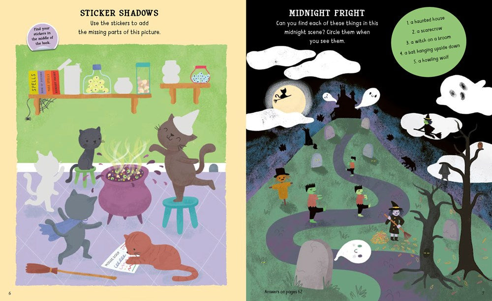 10-Minute Halloween Activities: With Stencils, Press-Outs, and Stickers!