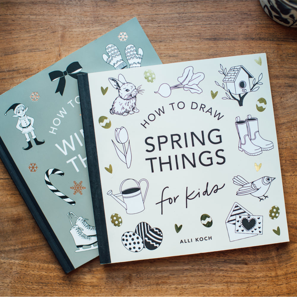 Spring Things: How to Draw Books for Kids with Easter Eggs, Bunnies, Flowers, and More (Book #8)