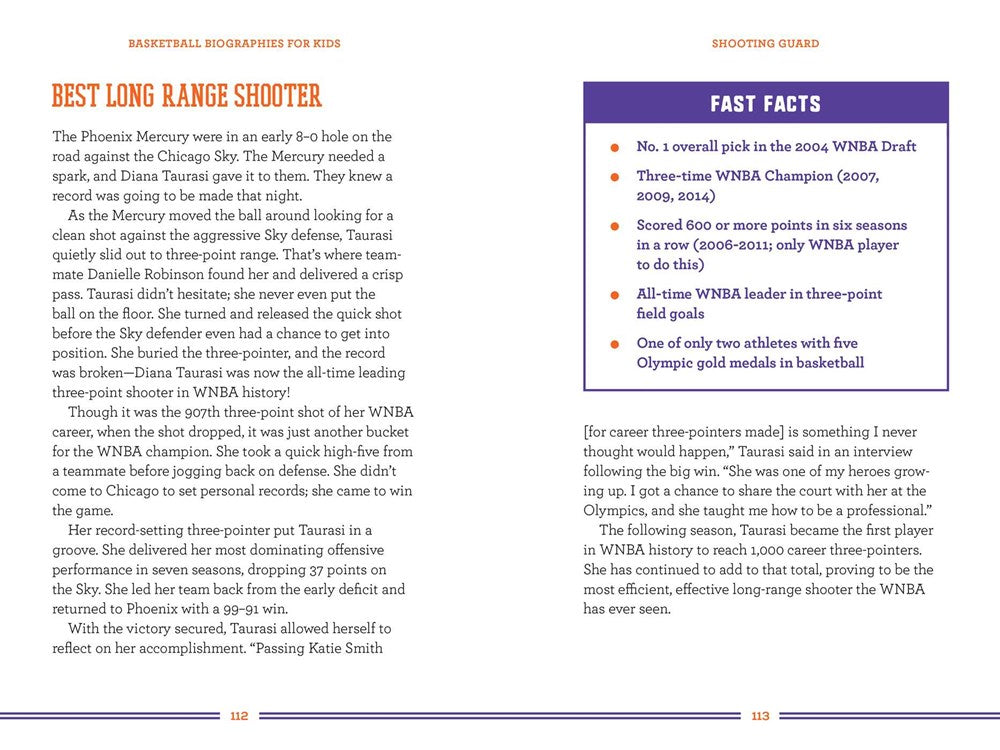 Basketball Biographies for Kids: Stories of Basketball's Most Inspiring Players