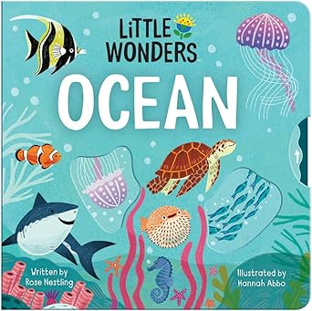 Little Wonders OCEAN — Introduction to the Ocean Multi-Activity Children's Board Book Including Flaps, Wheels, Tabs, and More cover image