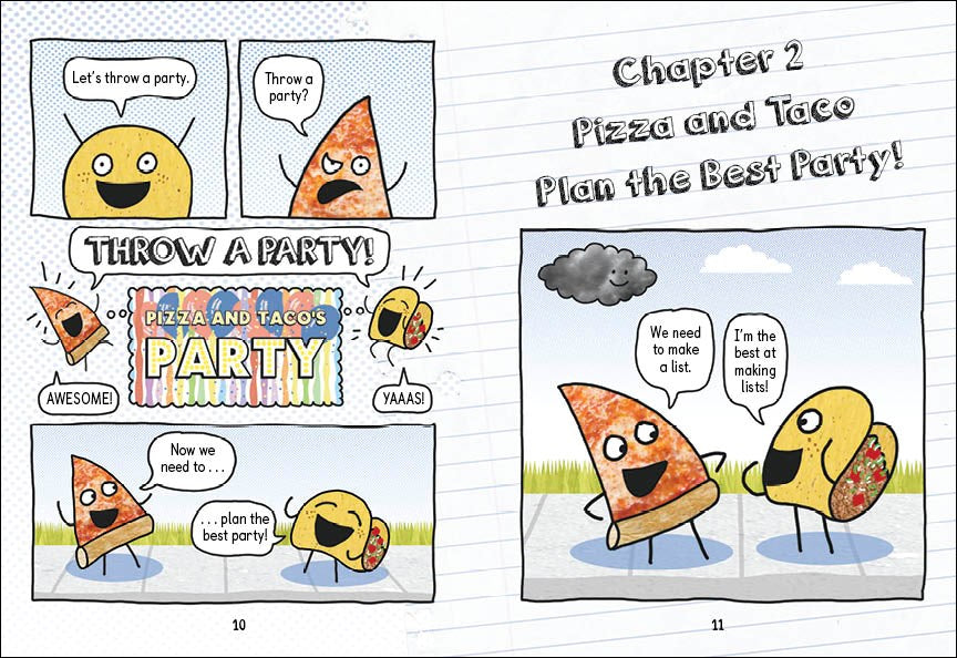 Pizza and Taco: Best Party Ever! (A Graphic Novel) (Book #2)