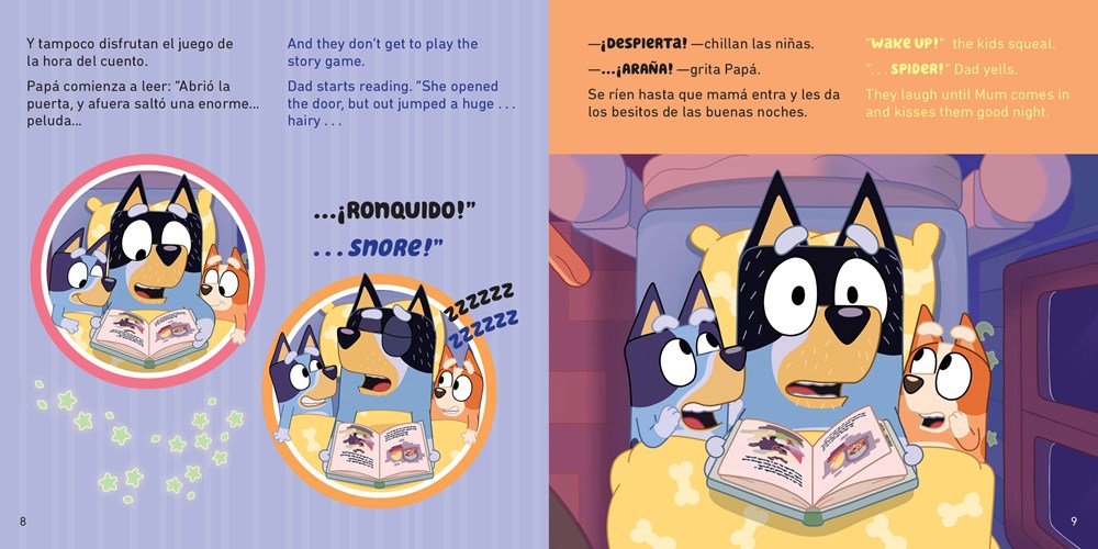 Bluey: Buenas noches, murciélago / Good Night, Fruit Bat (Bilingual Edition)