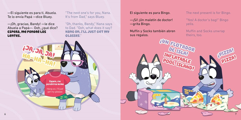 Bluey: Nadando en Navidad / Christmas Swim (Bilingual Edition)