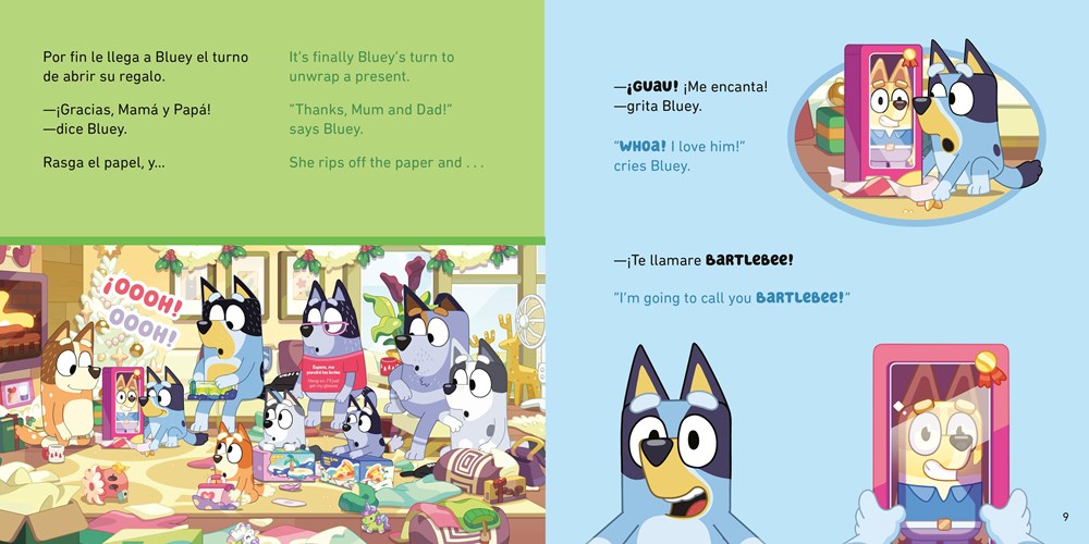 Bluey: Nadando en Navidad / Christmas Swim (Bilingual Edition)