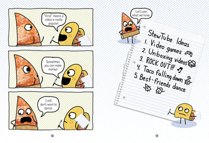 Pizza and Taco: Go Viral!: (A Graphic Novel) (Book #10)