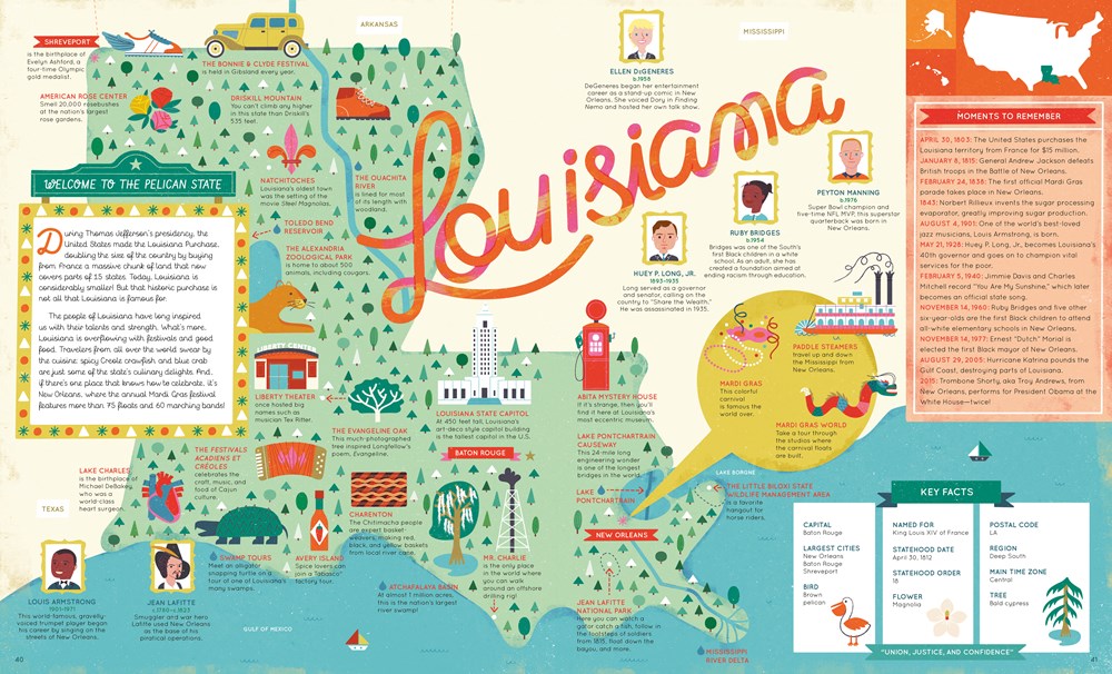 The 50 States: Explore the U.S.A. with 50 fact-filled maps!