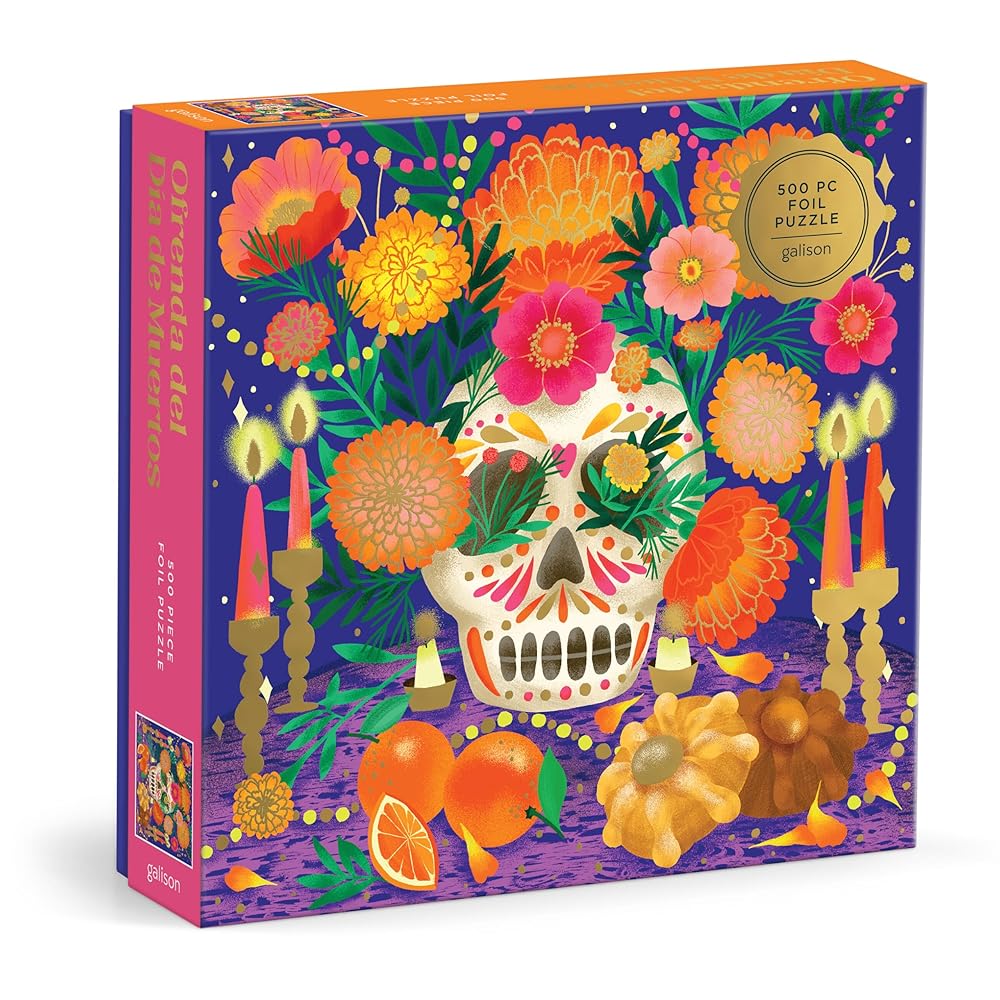 Ofrenda del Día de Muertos 500 Piece Foil Puzzle cover image