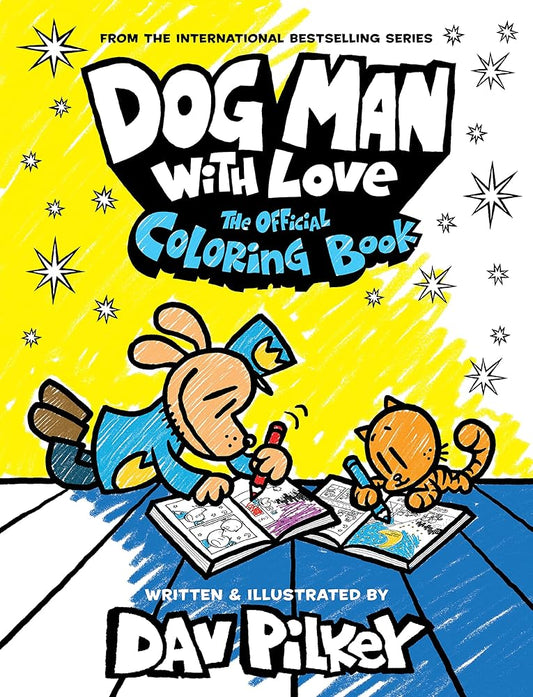 Dog Man with Love: The Official Coloring Book cover image