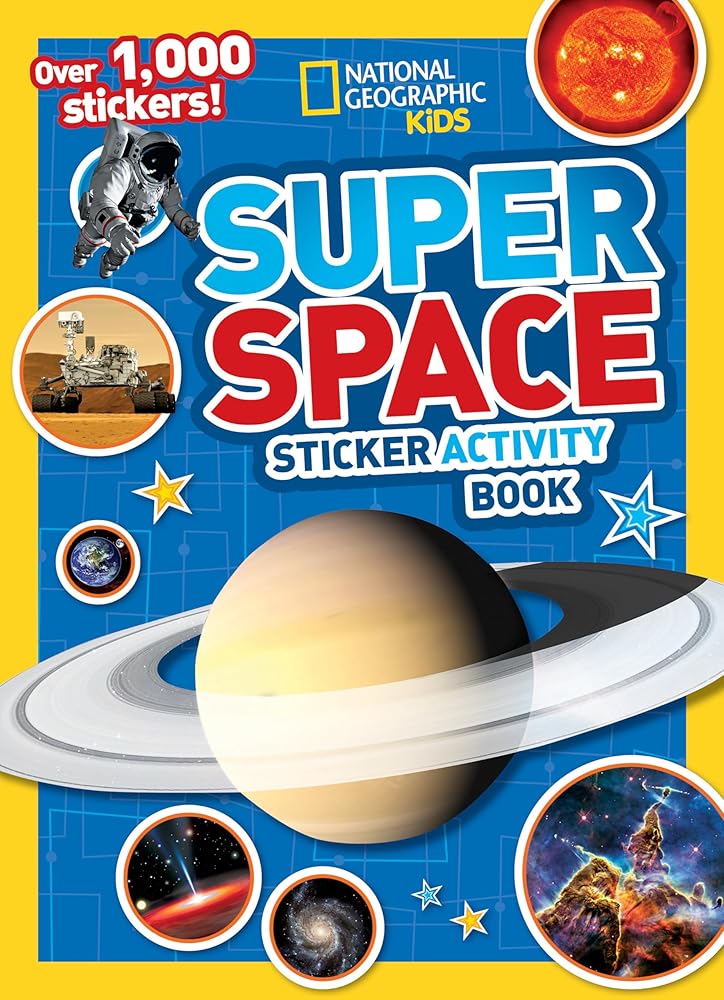 National Geographic Kids Super Space Sticker Activity Book: Over 1,000 Stickers! cover image