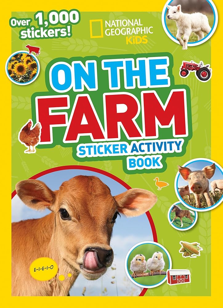 National Geographic Kids On the Farm Sticker Activity Book: Over 1,000 Stickers! cover image