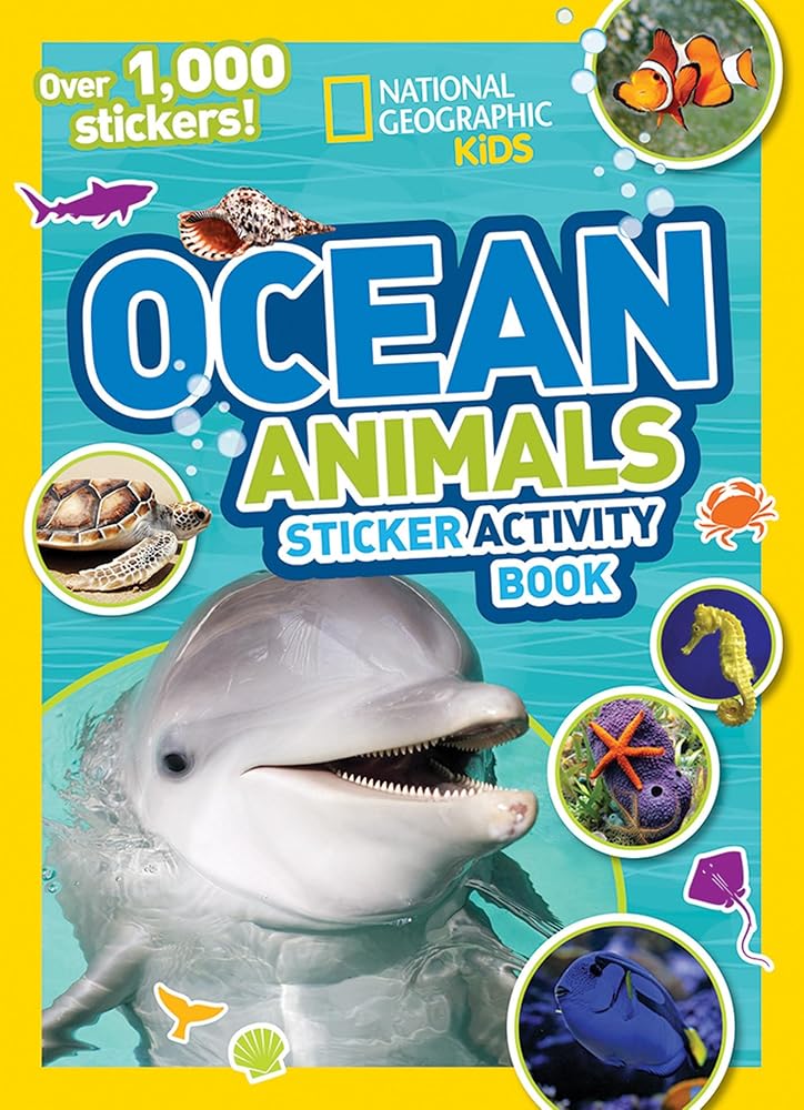 National Geographic Kids Ocean Animals Sticker Activity Book: Over 1,000 Stickers! (NG Sticker Activity Books) cover image