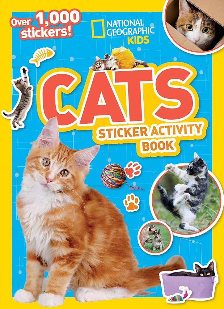 National Geographic Kids Cats Sticker Activity Book: Over 1,000 Stickers! cover image