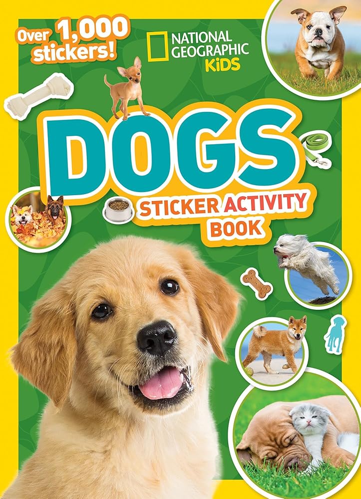 National Geographic Kids Dogs Sticker Activity Book: Over 1,000 Stickers! cover image