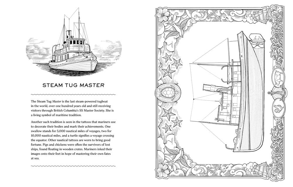 Working Boats Coloring Book