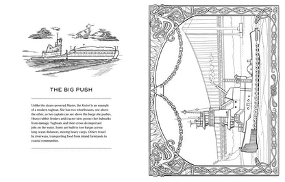 Working Boats Coloring Book