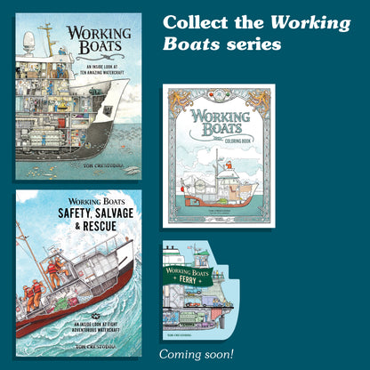 Working Boats: Salmon Troller (Board Book): A Look-Inside Book