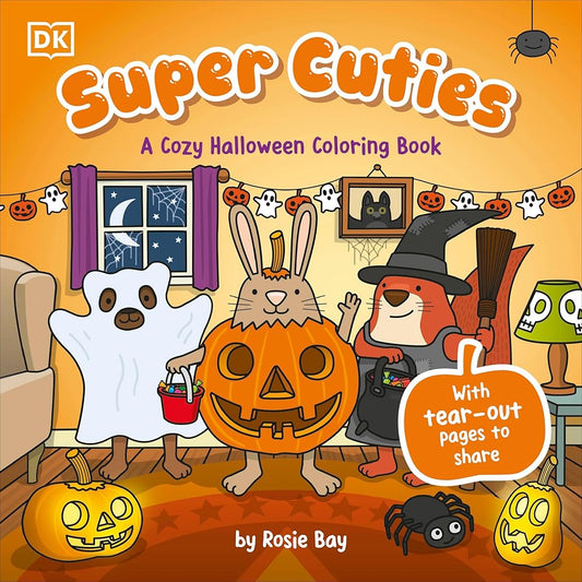 Super Cuties: A Cozy Halloween Coloring Book cover image