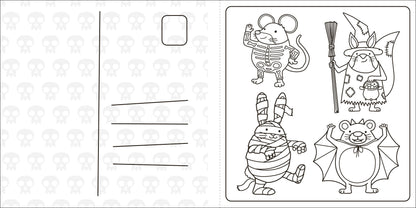 Super Cuties: A Cozy Halloween Coloring Book