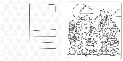 Super Cuties: A Cozy Halloween Coloring Book