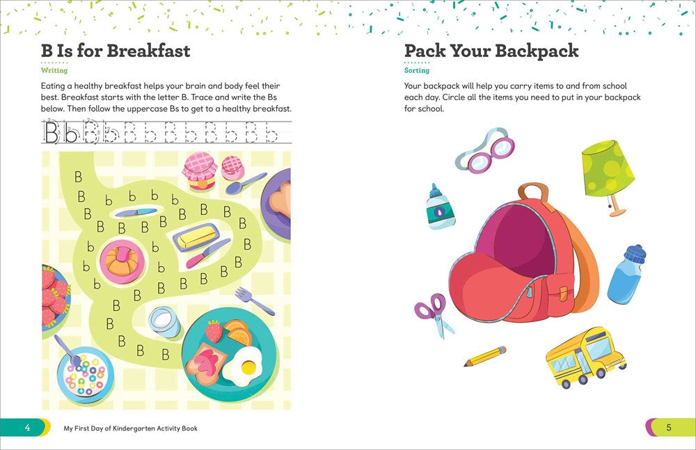 My First Day of Kindergarten Activity Book: 55+ Games and Activities for What to Expect on Your Big Day