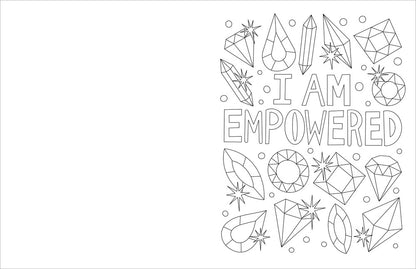 I Believe in Myself: 30 Empowering Coloring Designs for Girls