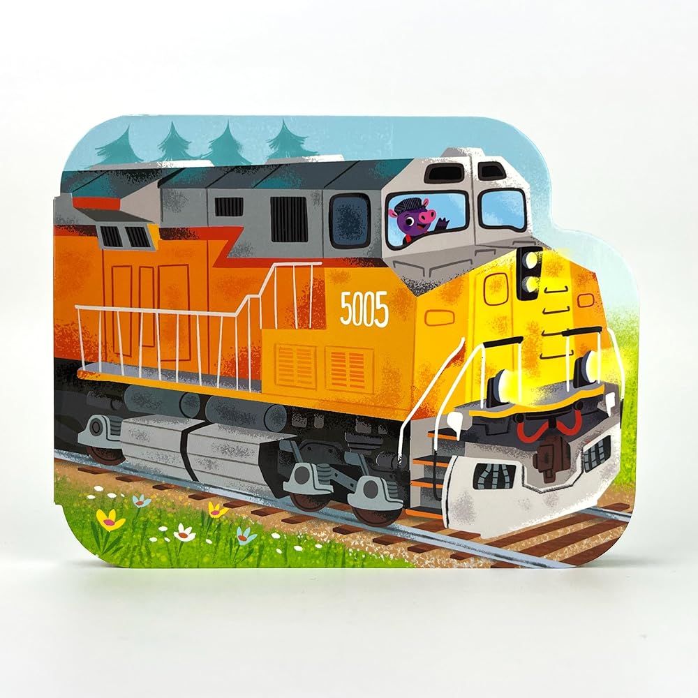 How Freight Trains Work - Children's Shaped Board Book for Train Lovers cover image