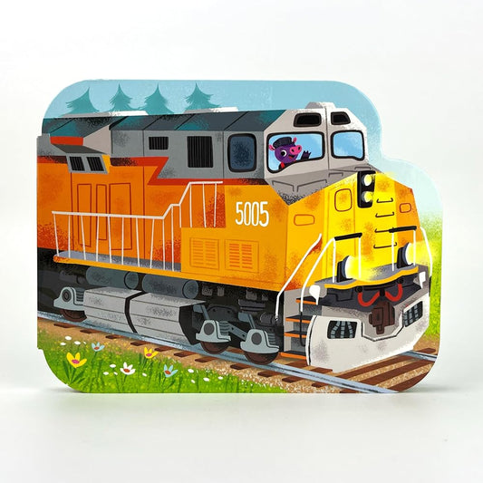 How Freight Trains Work - Children's Shaped Board Book for Train Lovers cover image